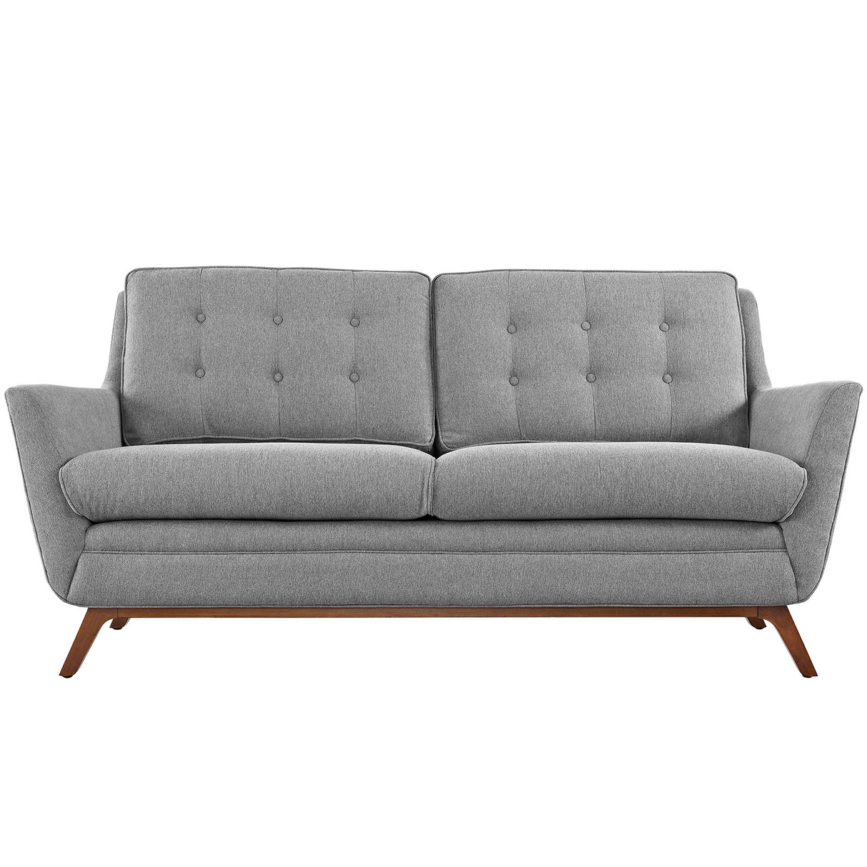 Beguile Upholstered Fabric Loveseat - BUILDMYPLACE