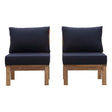 Marina 2 Piece W/ Middle Sofa Outdoor Patio Teak Set - BUILDMYPLACE