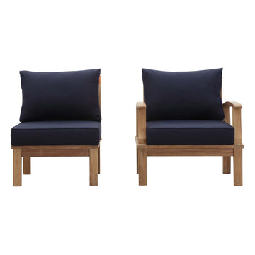 Marina Premium Grade A Teak Wood 2-Piece Outdoor Patio Furniture Set