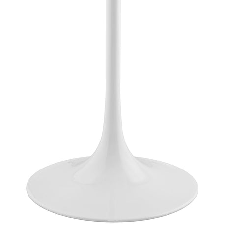 Lippa 28" Round Wood Bar Table In White Stand - Pub Table Round Bar Height Cocktail Table Metal Base - BUILDMYPLACE