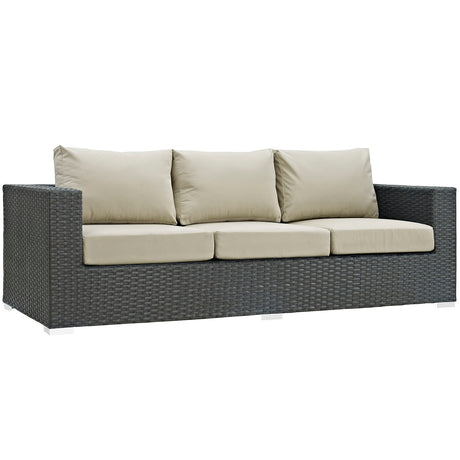 Sojourn Outdoor Patio Sunbrella Sofa - BUILDMYPLACE