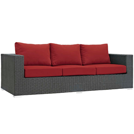 Sojourn Outdoor Patio Sunbrella Sofa - BUILDMYPLACE