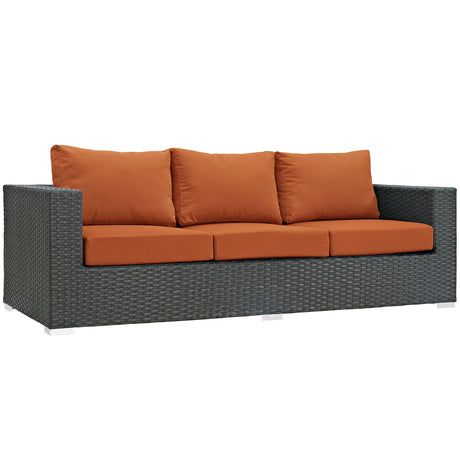 Sojourn Outdoor Patio Sunbrella Sofa - BUILDMYPLACE
