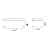 Summon Outdoor Patio Glass Top Coffee Table - BUILDMYPLACE