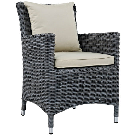 Summon Dining Outdoor Patio Sunbrella Armchair - BUILDMYPLACE