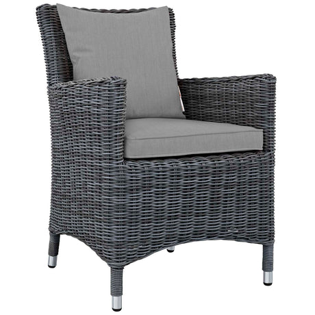 Summon Dining Outdoor Patio Sunbrella Armchair - BUILDMYPLACE