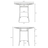 Sojourn Small Outdoor Patio Bar Table - BUILDMYPLACE