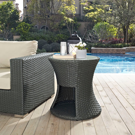 Sojourn Round Outdoor Patio Side Table - BUILDMYPLACE