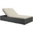 Sojourn Outdoor Patio Sunbrella Double Chaise - BUILDMYPLACE