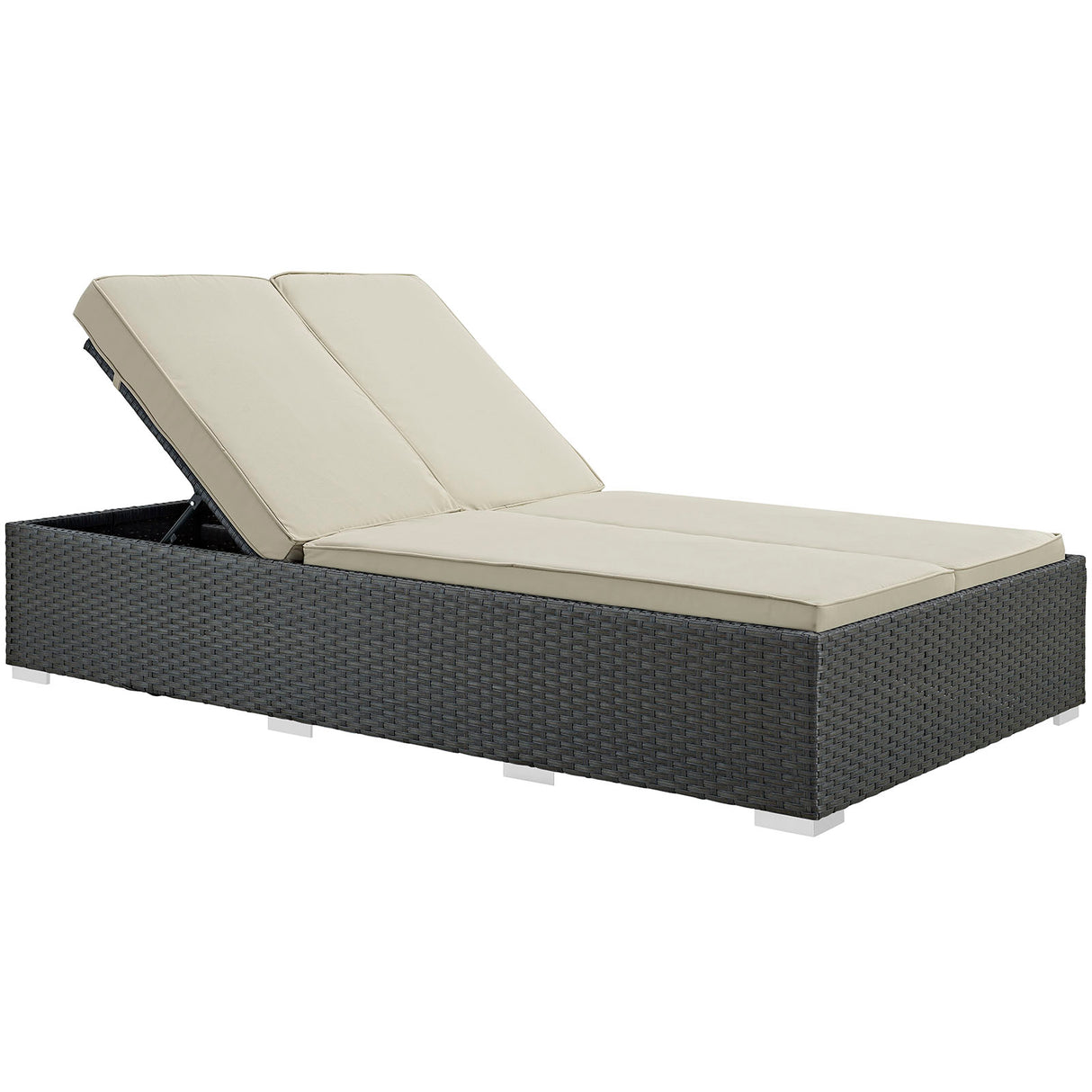 Sojourn Outdoor Patio Sunbrella Double Chaise - BUILDMYPLACE