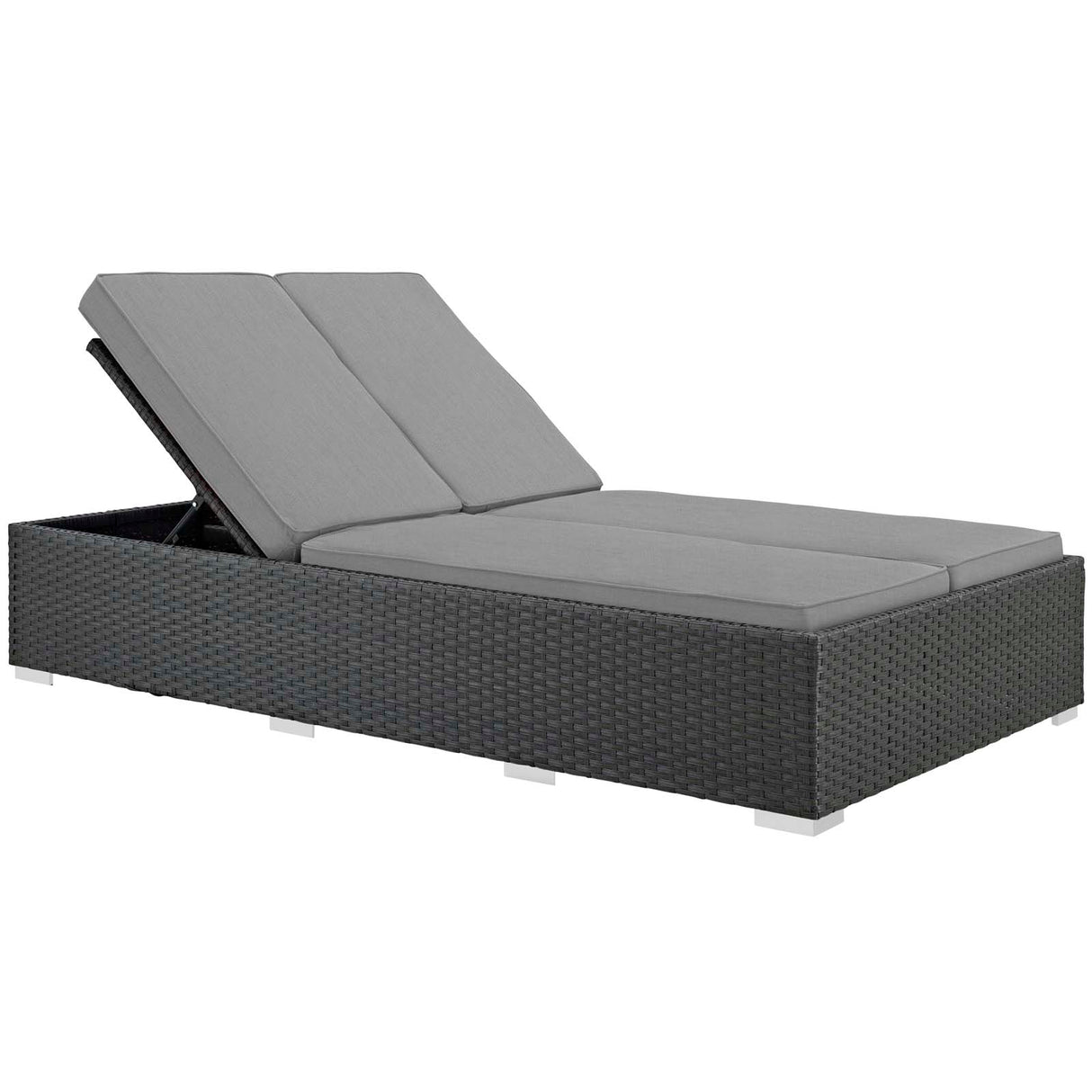 Sojourn Outdoor Patio Sunbrella Double Chaise - BUILDMYPLACE
