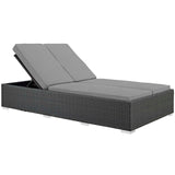 Sojourn Outdoor Patio Sunbrella Double Chaise - BUILDMYPLACE