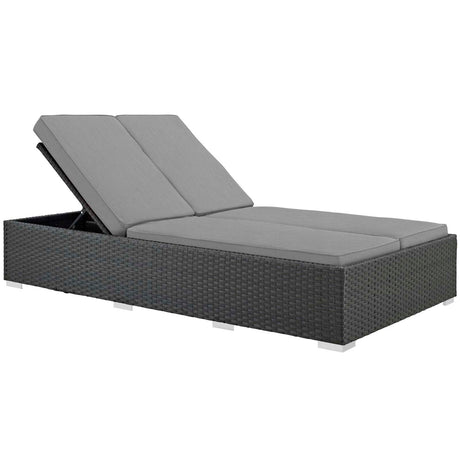 Sojourn Outdoor Patio Sunbrella Double Chaise - BUILDMYPLACE