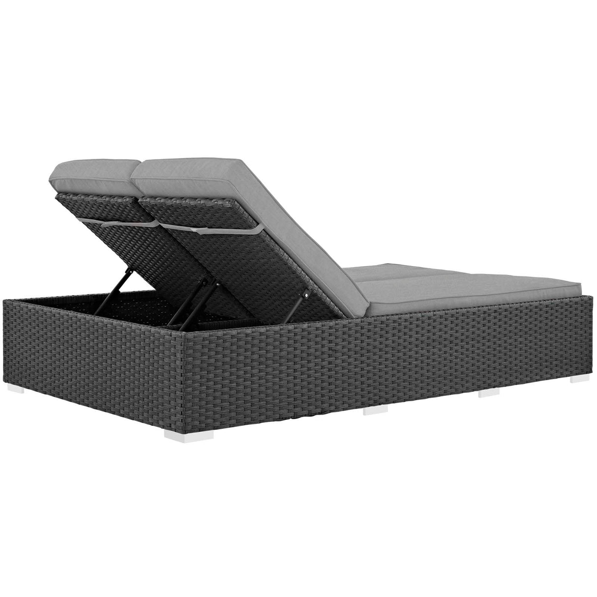 Sojourn Outdoor Patio Sunbrella Double Chaise - BUILDMYPLACE