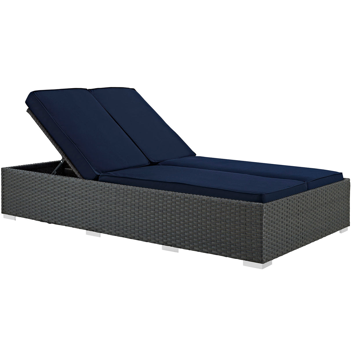 Sojourn Outdoor Patio Sunbrella Double Chaise - BUILDMYPLACE