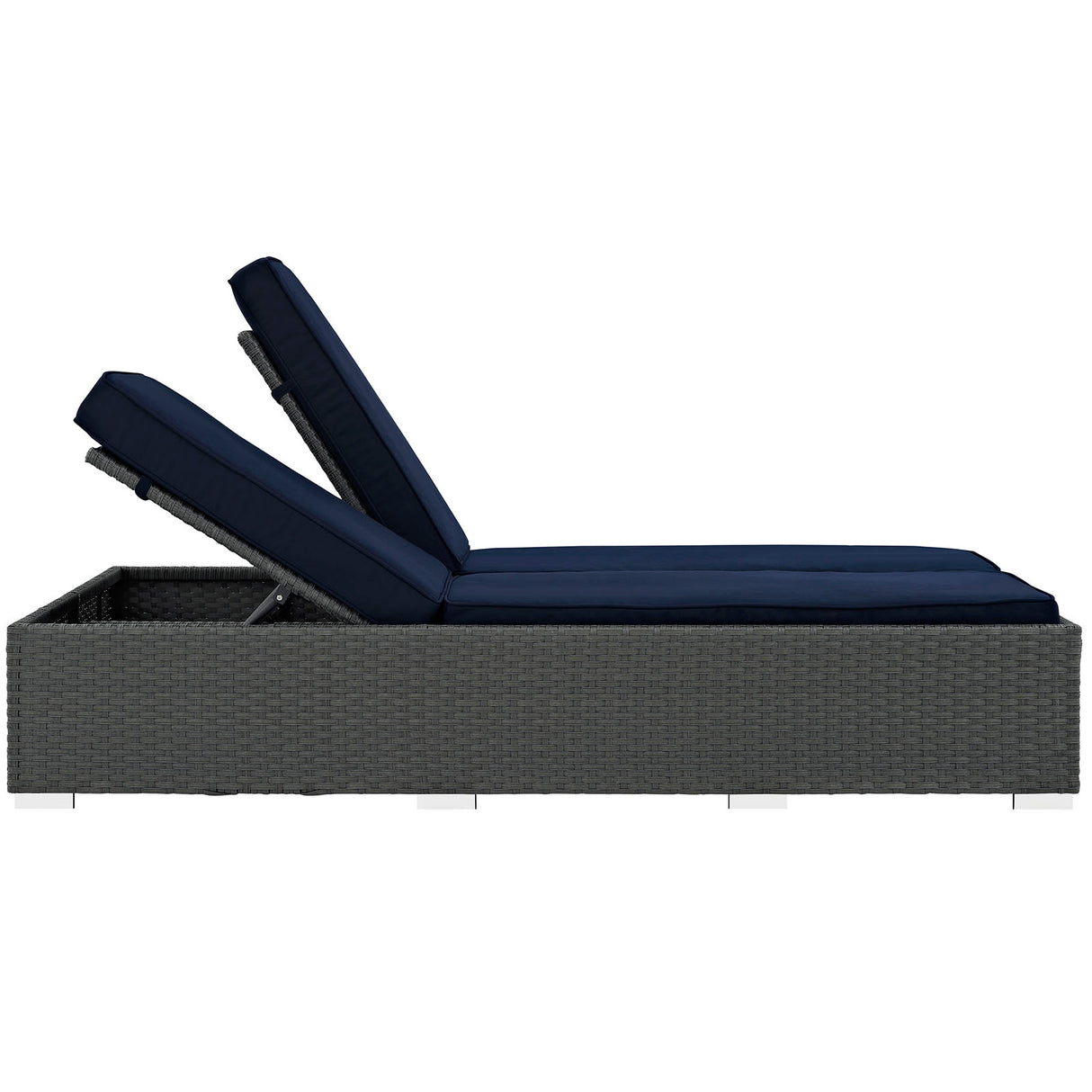 Sojourn Outdoor Patio Sunbrella Double Chaise - BUILDMYPLACE