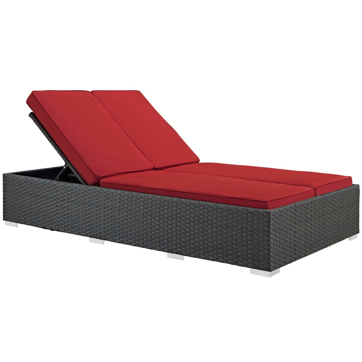 Sojourn Outdoor Patio Sunbrella Double Chaise - BUILDMYPLACE