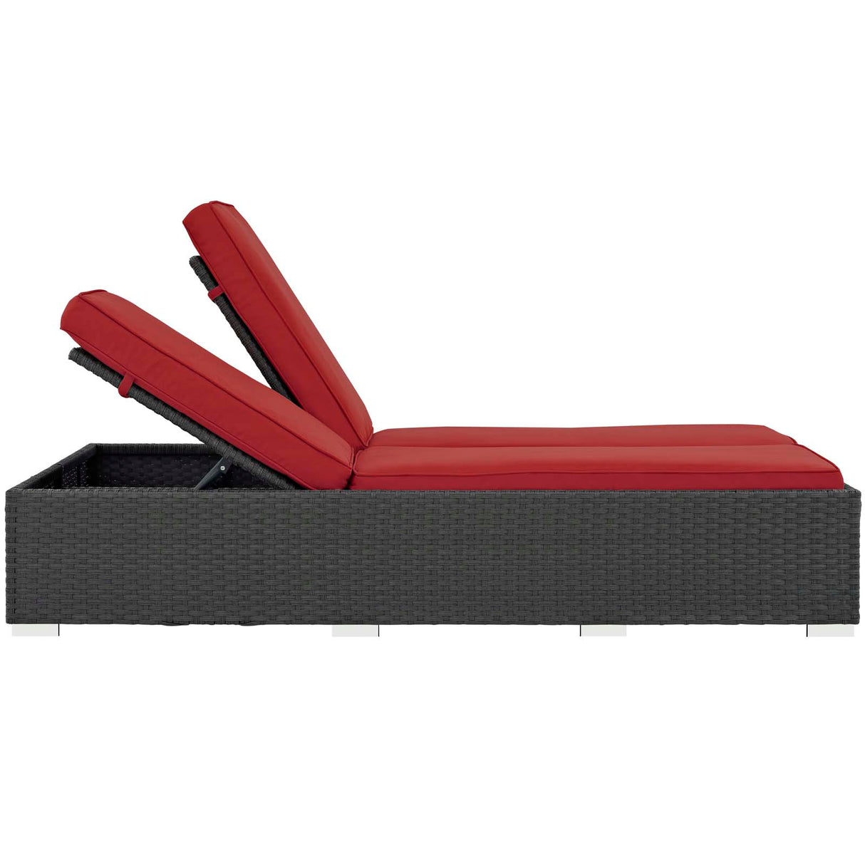 Sojourn Outdoor Patio Sunbrella Double Chaise - BUILDMYPLACE