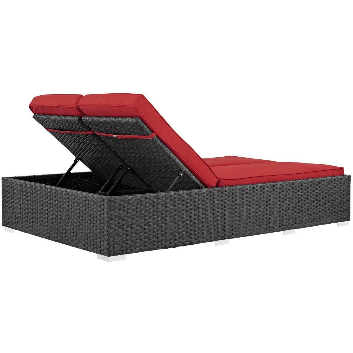 Sojourn Outdoor Patio Sunbrella Double Chaise - BUILDMYPLACE