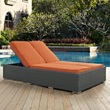 Sojourn Outdoor Patio Sunbrella Double Chaise - BUILDMYPLACE