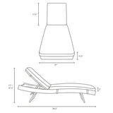 Sojourn Outdoor Patio Sunbrella Chaise - BUILDMYPLACE