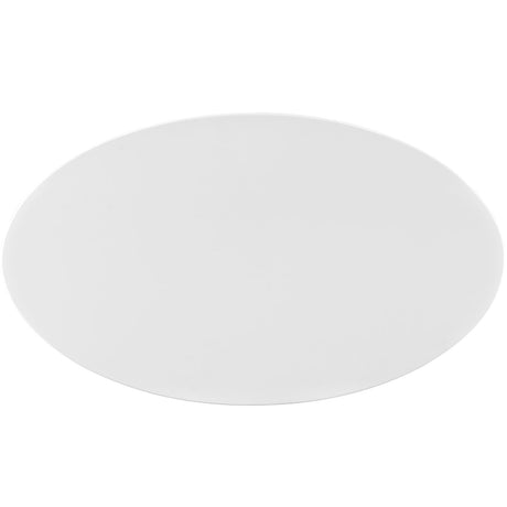 Lippa 48" Oval Wood Top Dining Table - Metal Tapered Base Dining Table - BUILDMYPLACE