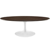 Lippa 48"Oval Top Coffee Table - Metal Tapered Base Dining Table