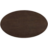 Lippa 48"Oval Top Coffee Table - Metal Tapered Base Dining Table