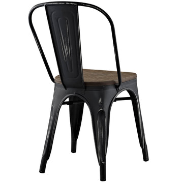 Industrial Modern Promenade Bamboo Dining Side Chairs - Bedroom Side Chair