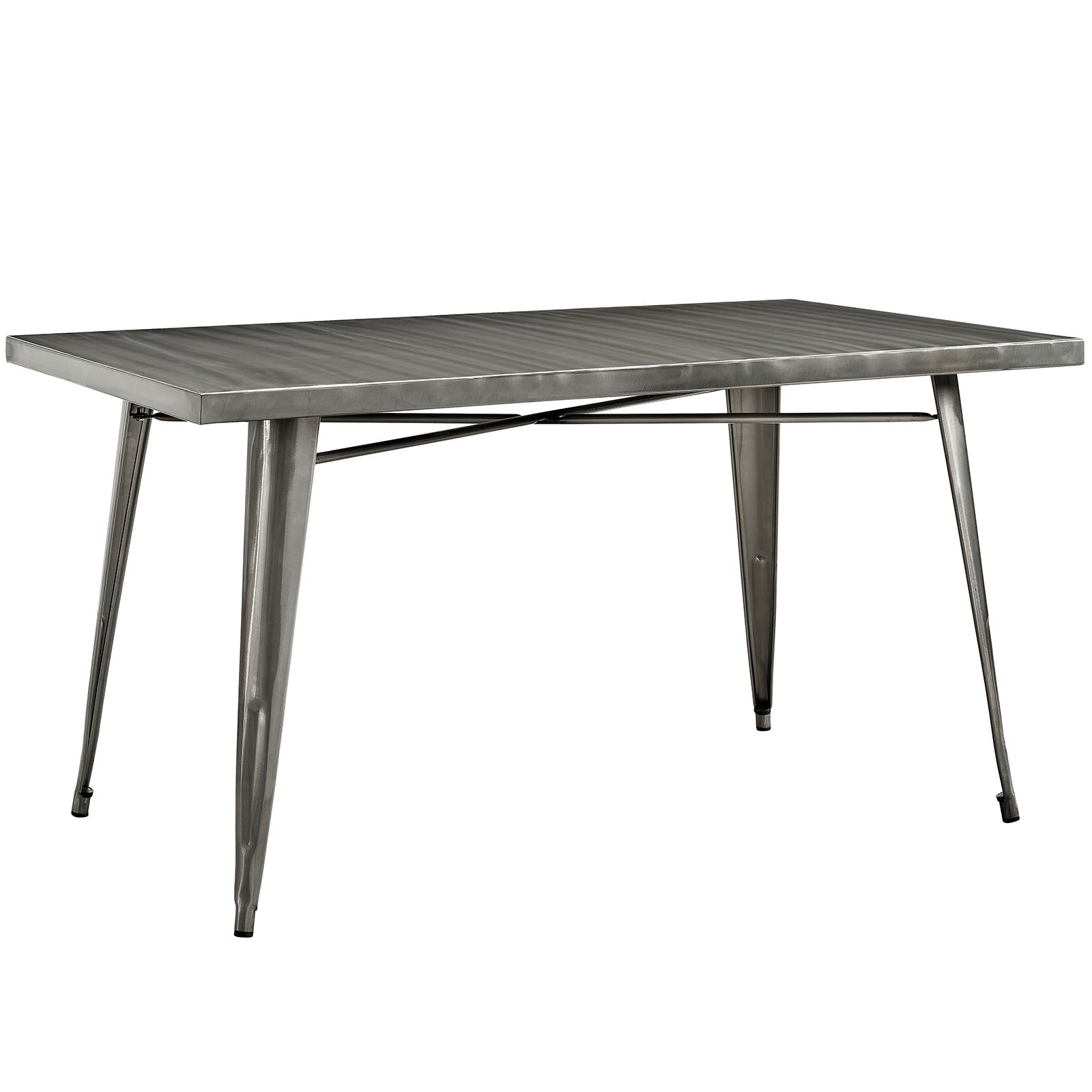 Modern Alacrity 36" Rectangle Metal Top Dining Table -  Kitchen And Dining Furniture Set