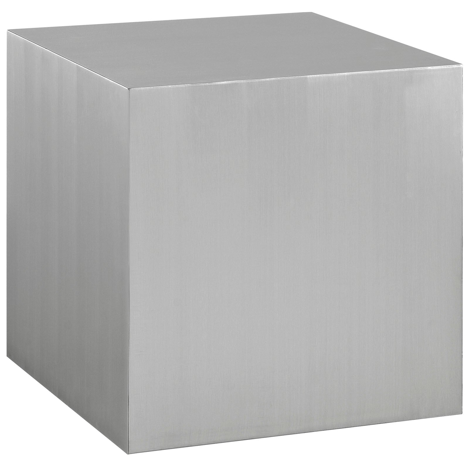 Modern Cast Cube Stainless Steel Table - Dining Side Table - Bedside Table