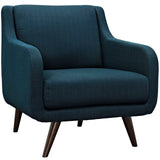 Modern Verve Upholstered Leisure Club Chairs w/ Wood Legs -  Accent Chair for Hallway room - BUILDMYPLACE