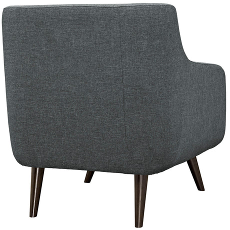 Modern Verve Upholstered Leisure Club Chairs w/ Wood Legs -  Accent Chair for Hallway room - BUILDMYPLACE