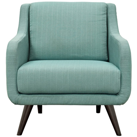 Modern Verve Upholstered Leisure Club Chairs w/ Wood Legs -  Accent Chair for Hallway room - BUILDMYPLACE