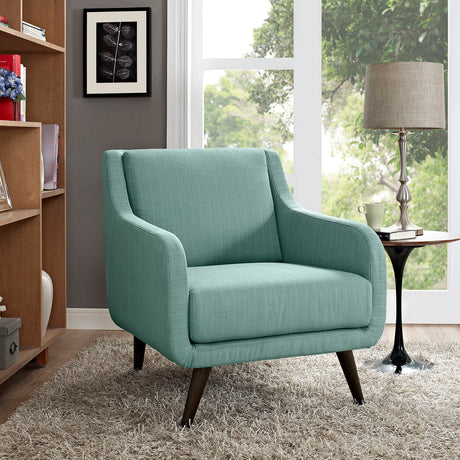 Modern Verve Upholstered Leisure Club Chairs w/ Wood Legs -  Accent Chair for Hallway room - BUILDMYPLACE