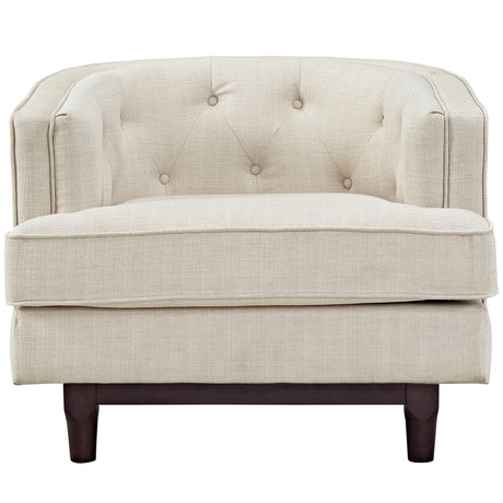 Modern Coast Fabric Upholstered 1 - Set Armchair - Comfortable Upholstered Accent Chair - BUILDMYPLACE