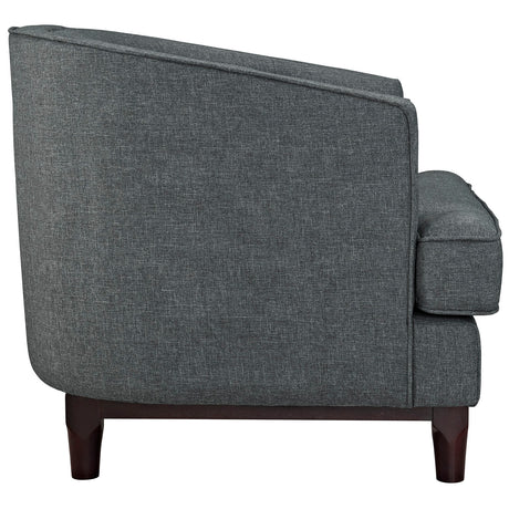 Modern Coast Fabric Upholstered 1 - Set Armchair - Comfortable Upholstered Accent Chair - BUILDMYPLACE
