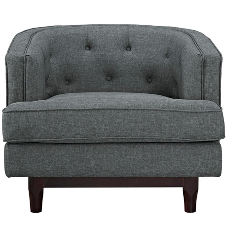 Modern Coast Fabric Upholstered 1 - Set Armchair - Comfortable Upholstered Accent Chair - BUILDMYPLACE