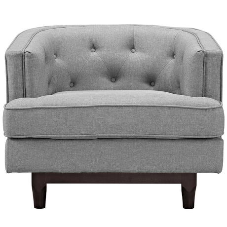 Modern Coast Fabric Upholstered 1 - Set Armchair - Comfortable Upholstered Accent Chair - BUILDMYPLACE