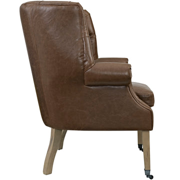 Contemporary Style Upholstered Vinyl Chart Lounge Chair - Pub  Chair - Pool Chair
