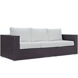 Convene 3 Piece 4 Seat Outdoor Patio Sofa Set - BUILDMYPLACE