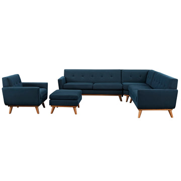 Mid - Century Modern Engage 5 - Piece Sectional Sofa - Sectional Sleeper Sofa