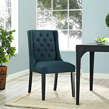 Modern Baronet Kitchen And Dining Fabric Chair - Wood Frame Dining Chair Set