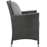 Sojourn 2 Piece Outdoor Patio Sunbrella Dining Set - BUILDMYPLACE
