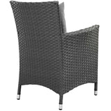 Sojourn 2 Piece Outdoor Patio Sunbrella Dining Set - BUILDMYPLACE