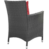 Sojourn 2 Piece Outdoor Patio Sunbrella Dining Set - BUILDMYPLACE