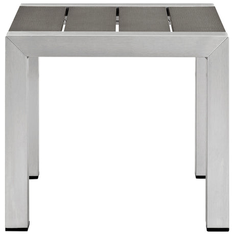 Shore Outdoor Patio Aluminum Side Table - BUILDMYPLACE