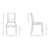 Shore Outdoor Patio Aluminum Side Chair - BUILDMYPLACE