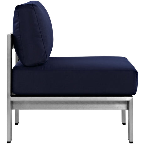 Shore Armless Outdoor Patio Aluminum Chair - BUILDMYPLACE