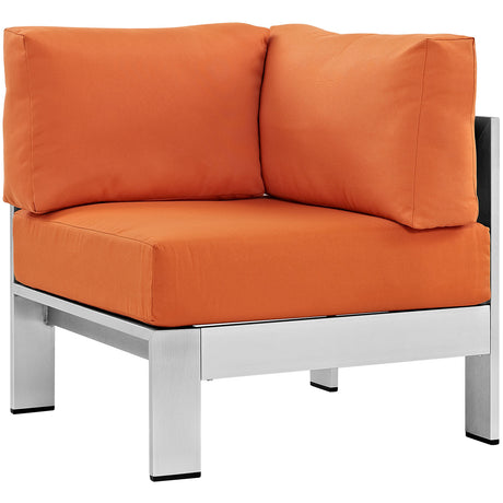 Shore Outdoor Patio Aluminum Corner Sofa - BUILDMYPLACE